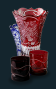 Art on Glass - Olbernhauer Lead Crystal - Hand cut and artistic quality engraving