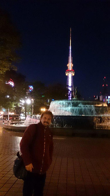 Glasgravurschau in Tokio Besuch in Tokio